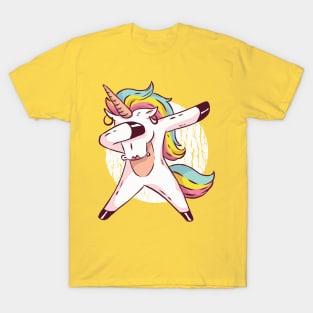 Funny Dabbing Unicorn Cute Gift For Girls T-Shirt